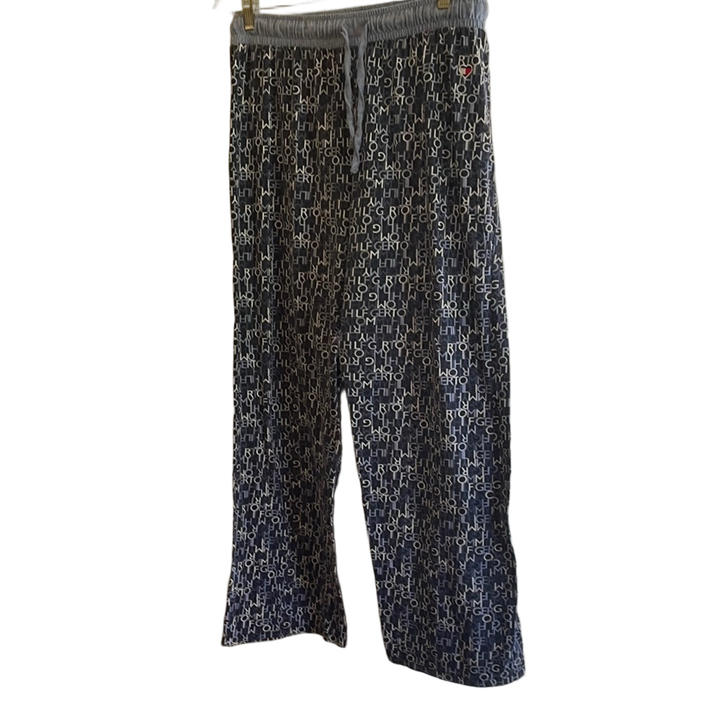 Tommy Hilfiger Blue and White Pajama Pants Size L